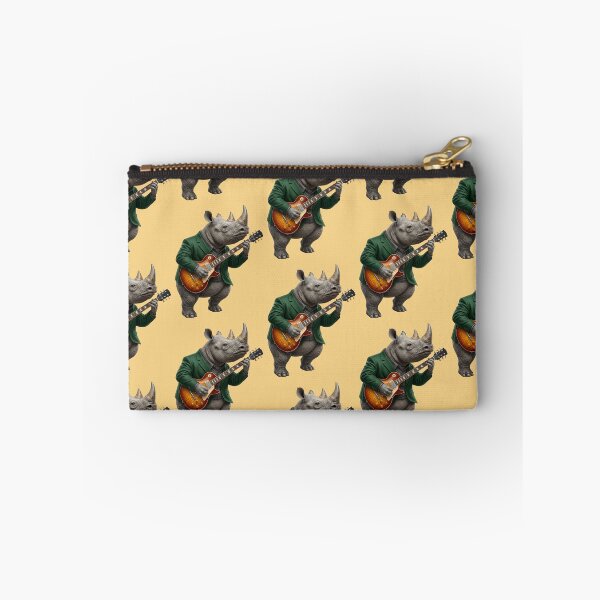 Item preview, Rhinoceros Playing Electric Guitar Music designed and sold by TeeARTHY.