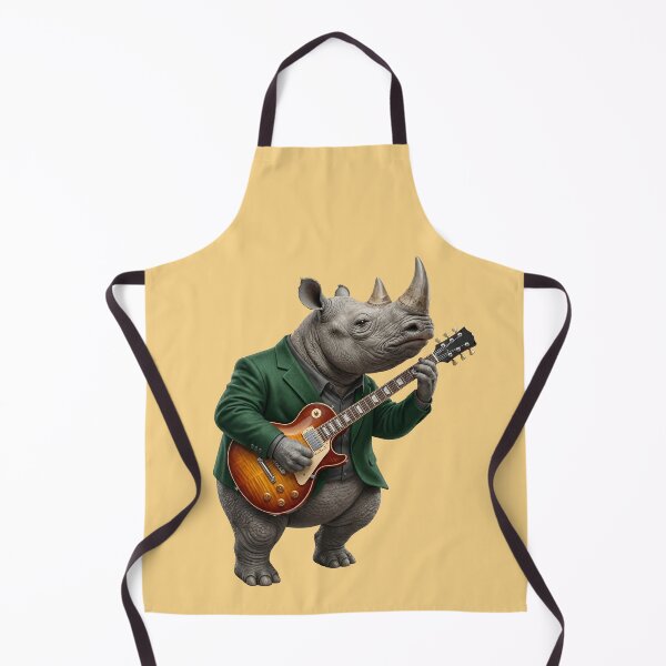 Item preview, Rhinoceros Playing Electric Guitar Music designed and sold by TeeARTHY.