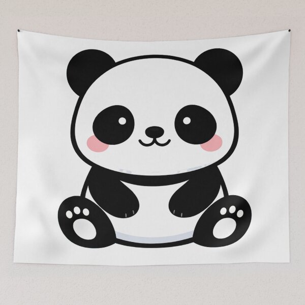 Item preview, Cute Kawaii Panda Bear Sitting designed and sold by Owcomm.