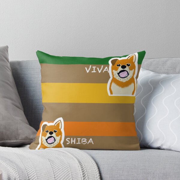 Item preview, Multi stripe with Shiba Inu puppy "VEGETABLE" designed and sold by ShibaCruise-On.