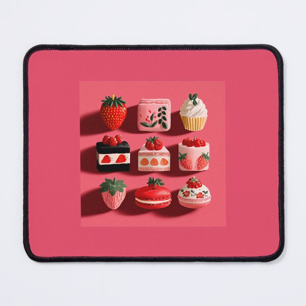 Item preview, Sweet Strawberry Dessert Collection 3D Clay Art designed and sold by colorful-white.