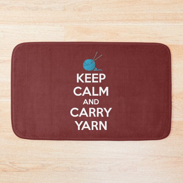 Item preview, Keep Calm and Carry Yarn Funny Knitting Gifts for Knitters and Crocheter with Yarn Bag designed and sold by merkraht.