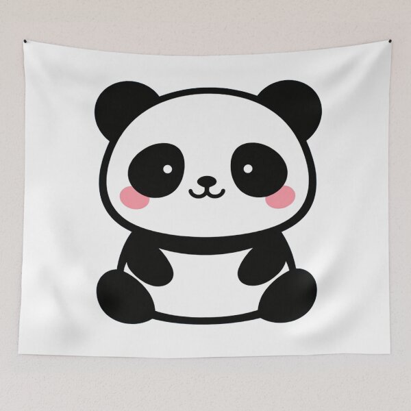 Item preview, Cute Kawaii Panda Bear Sitting designed and sold by Owcomm.
