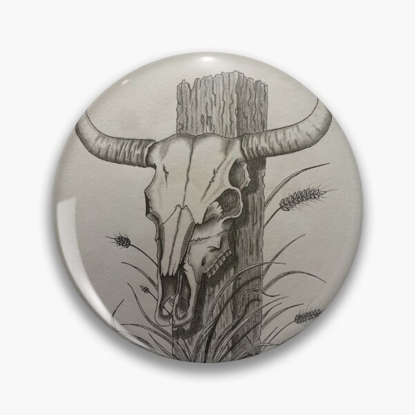 Item preview, Cow horn on old post designed and sold by Bartleartworx87.