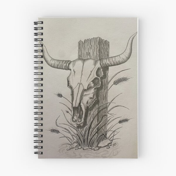 Item preview, Cow horn on old post designed and sold by Bartleartworx87.