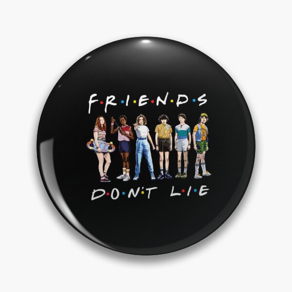 Item preview, Friends Don't Lie, Hawkins Upside Down Vintage Running Up, 80s Cartoon Character, Retro 80s Sci-Fi Christmas Things designed and sold by MBSdesingArt.