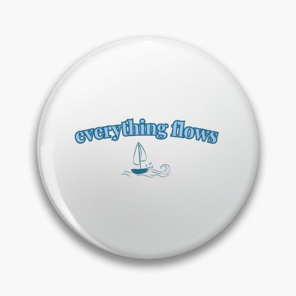 Item preview, Everything Flows Calm Aesthetic Minimal Quote designed and sold by muffinvibes.