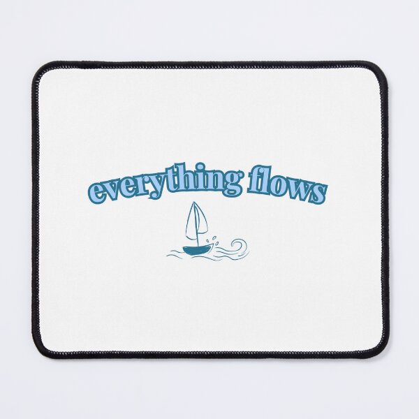 Item preview, Everything Flows Calm Aesthetic Minimal Quote designed and sold by muffinvibes.