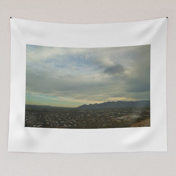 Item preview, Cityscape with Mountains and Clouds designed and sold by Phakade's Photos.