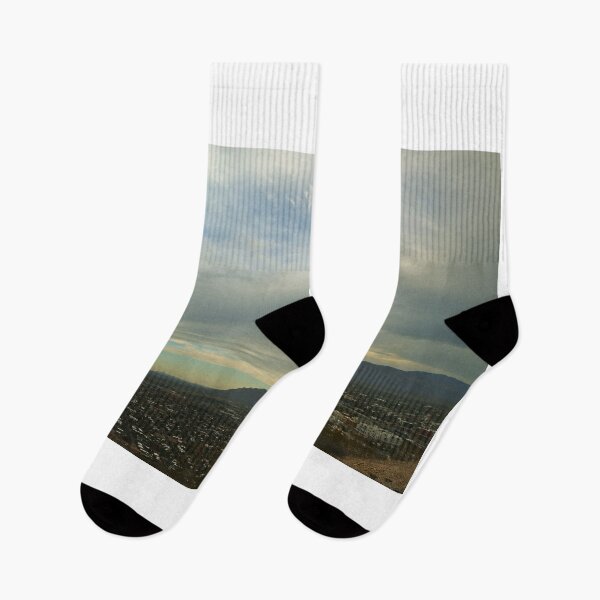 Item preview, Cityscape with Mountains and Clouds designed and sold by Phakade's Photos.