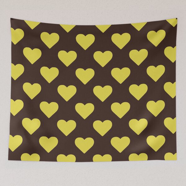 Item preview, Choco Banana Polka Hearts designed and sold by STUDIO MORE Los Angeles.