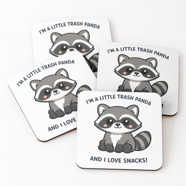 Item preview, I'm a Little Trash Panda and I Love Snacks Cute Kawaii Raccoon designed and sold by Owcomm.