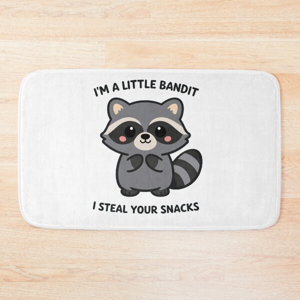 Item preview, I'm a Little Bandit I Steal Your Snacks Cute Raccoon designed and sold by Owcomm.