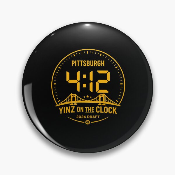 Item preview, Pittsburgh Draft Yinz On The Clock, 412 Football, Steel City Draft 2026, Pittsburgh Game Day, Yinzer Fan designed and sold by MBSdesingArt.