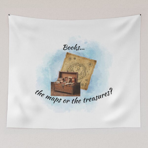 Item preview, Books... the maps or the Treasures? designed and sold by Lost Treasures by Phoenix.