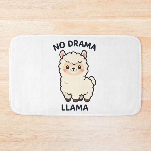 Item preview, No Drama Llama Cute Kawaii Llama Funny designed and sold by Owcomm.