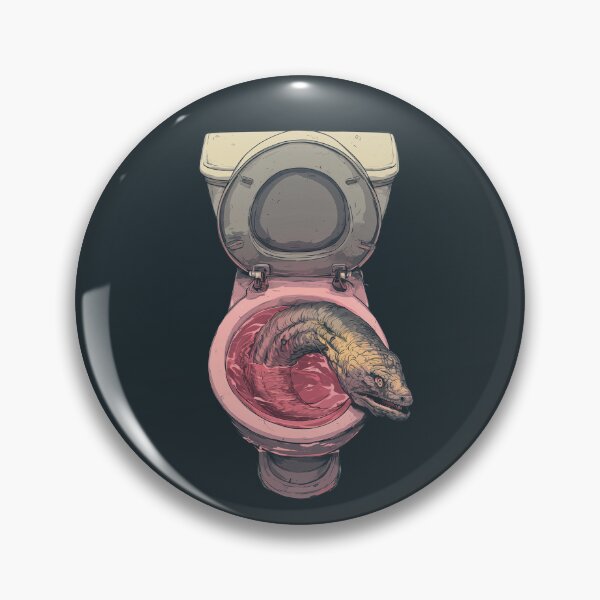 Item preview, Eel in the toilet designed and sold by TV Junkie Shop.