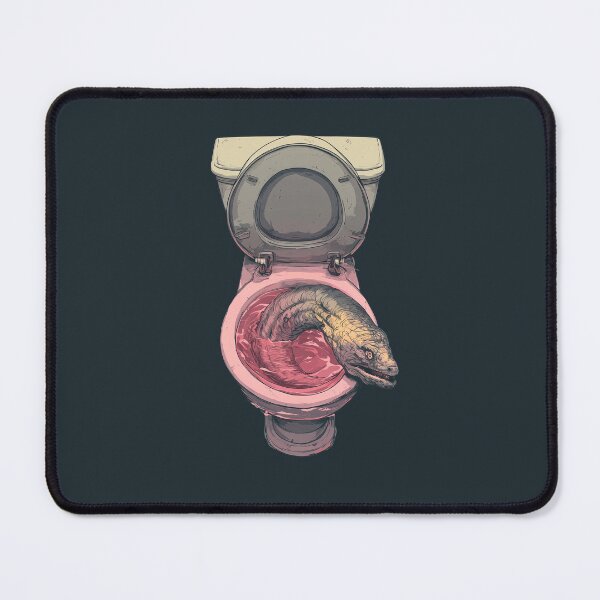 Item preview, Eel in the toilet designed and sold by TV Junkie Shop.