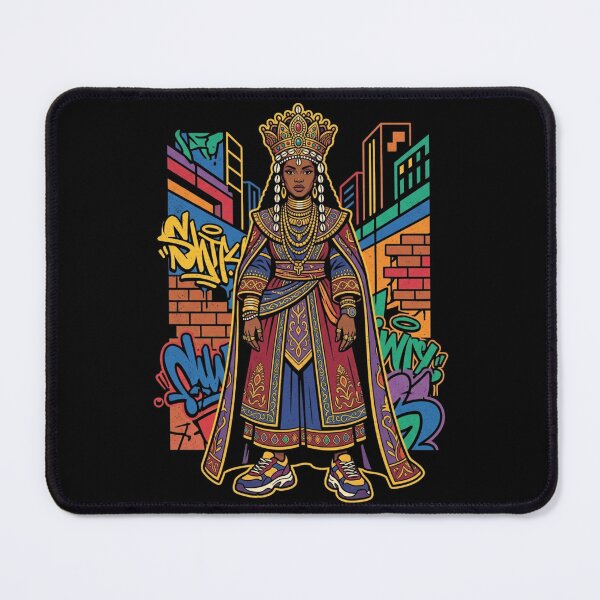 Item preview, Afro Queen Street Royalty Fusion Urban Graffiti African Goddess Illustration designed and sold by art-noir.