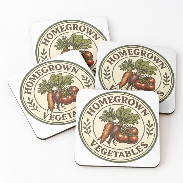 Item preview, Homegrown Vegetables Vintage Badge designed and sold by EastEndTownie.