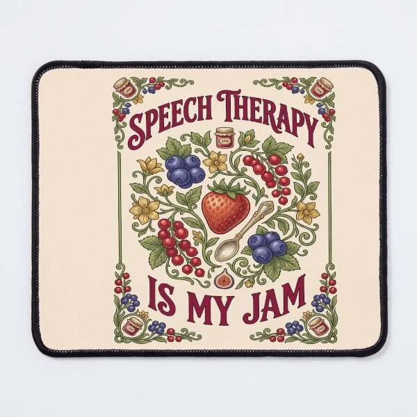 Item preview, Speech Therapy Is My Jam Strawberr designed and sold by TeeARTHY.