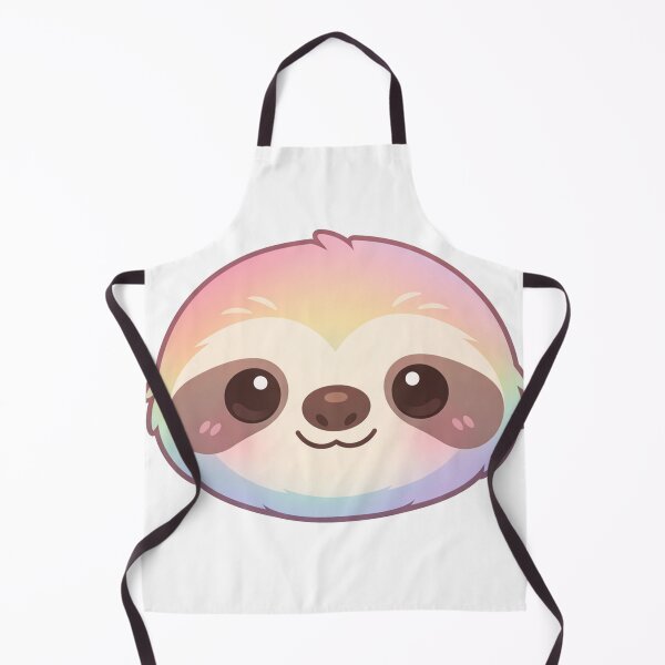 Item preview, Cute Rainbow Pastel Sloth Face designed and sold by Owcomm.