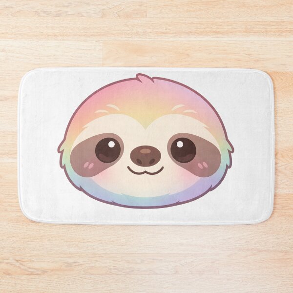 Item preview, Cute Rainbow Pastel Sloth Face designed and sold by Owcomm.