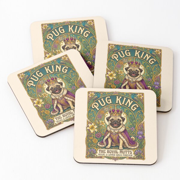 Item preview, Royal Pug King The Royal Mutts  designed and sold by TeeARTHY.
