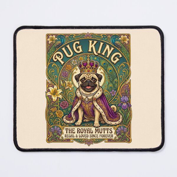 Item preview, Royal Pug King The Royal Mutts  designed and sold by TeeARTHY.