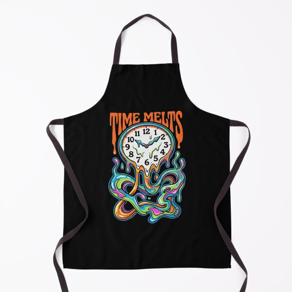 Item preview, Time Melts Psychedelic Dripping Clock Retro Trippy Art designed and sold by art-noir.