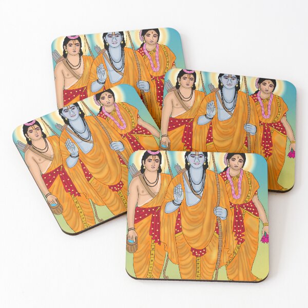 Item preview, Sita Ram Lakshman Divine Design – Ramayana Sacred Trio Artwork designed and sold by Harshit_Digital_Arts.