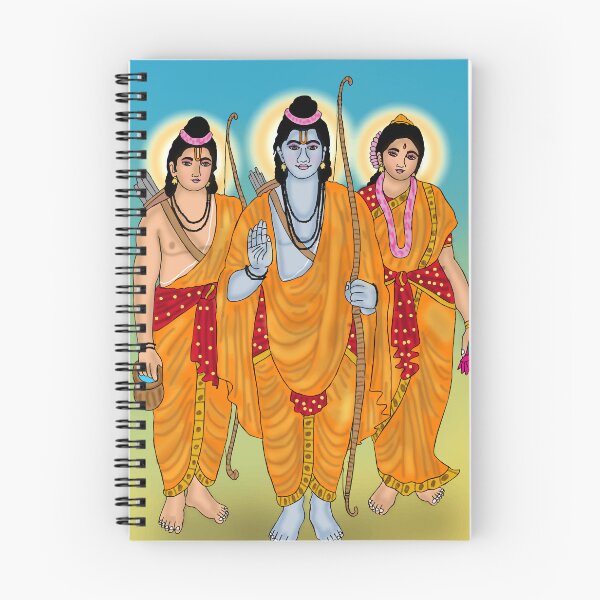 Item preview, Sita Ram Lakshman Divine Design – Ramayana Sacred Trio Artwork designed and sold by Harshit_Digital_Arts.