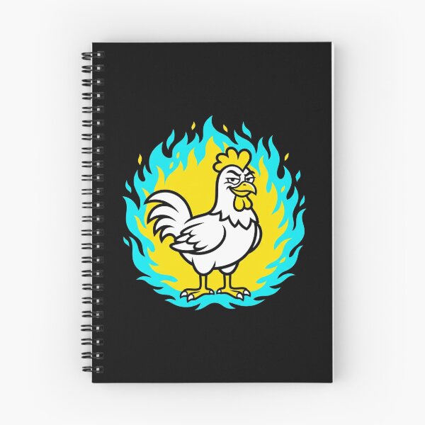 Item preview, Fiery Rooster Cartoon Bold Flame Chicken Graphic Hot Style designed and sold by art-noir.