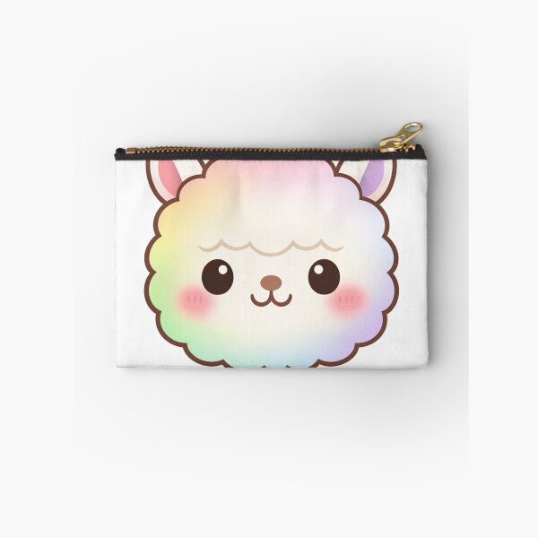 Item preview, Cute Rainbow Alpaca Face Kawaii Fluffy Llama designed and sold by Owcomm.