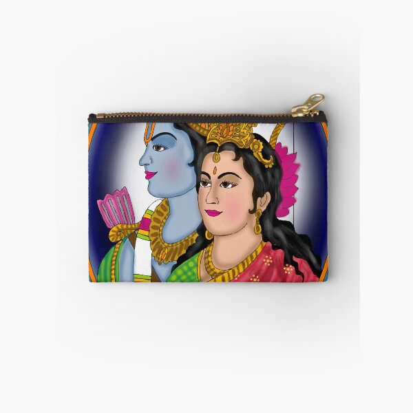 Item preview, Sita Ram Divine Design – Sacred Hindu Couple Spiritual Artwork designed and sold by Harshit_Digital_Arts.