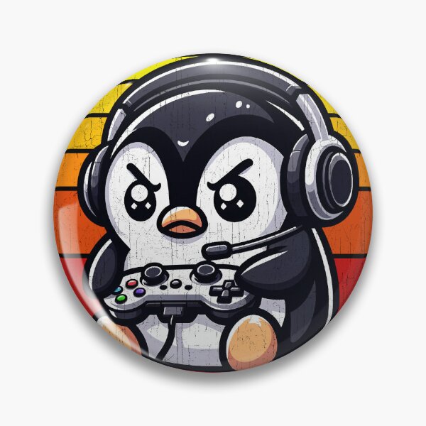 Item preview, Funny Penguin Vintage Gamer Videogames Pew Zoo Boys Girls Kids designed and sold by rafaeltto.