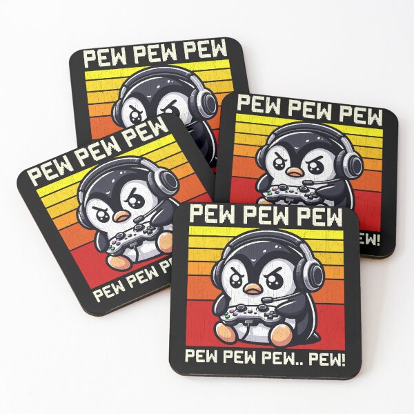 Item preview, Funny Penguin Vintage Gamer Videogames Pew Zoo Boys Girls Kids designed and sold by rafaeltto.