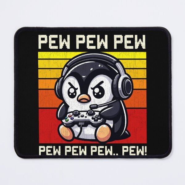 Item preview, Funny Penguin Vintage Gamer Videogames Pew Zoo Boys Girls Kids designed and sold by rafaeltto.