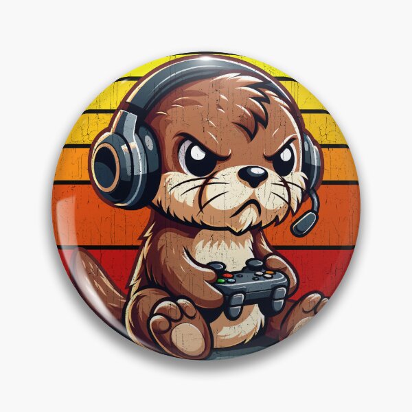 Item preview, Funny Otter Vintage Gamer Videogames Pew Zoo Boys Girls Kids designed and sold by rafaeltto.