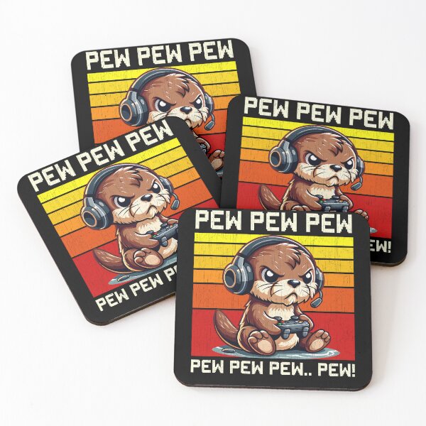 Item preview, Funny Otter Vintage Gamer Videogames Pew Zoo Boys Girls Kids designed and sold by rafaeltto.