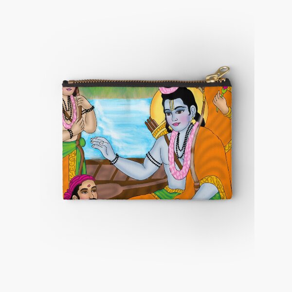 Item preview, Kevat Prasang Design – Ramayana Devotional Boat Scene Artwork designed and sold by Harshit_Digital_Arts.