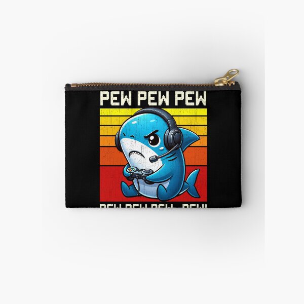 Item preview, Funny Shark Vintage Gamer Videogames Pew Zoo Boys Girls Kids designed and sold by rafaeltto.