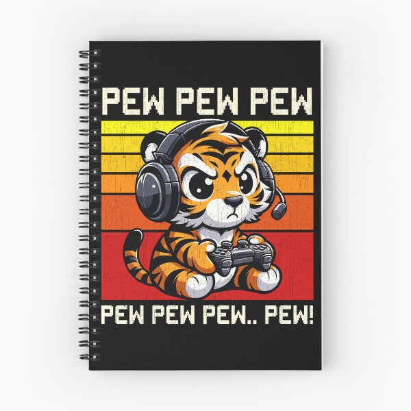 Item preview, Funny Tiger Vintage Gamer Videogames Pew Zoo Boys Girls Kids designed and sold by rafaeltto.