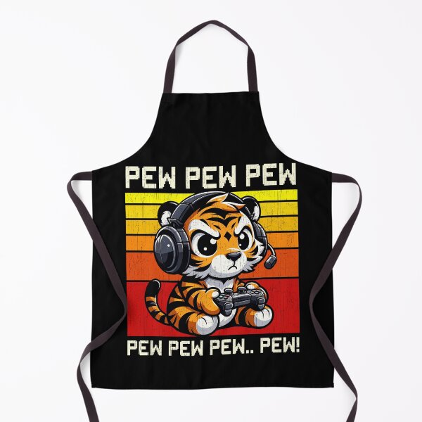 Item preview, Funny Tiger Vintage Gamer Videogames Pew Zoo Boys Girls Kids designed and sold by rafaeltto.