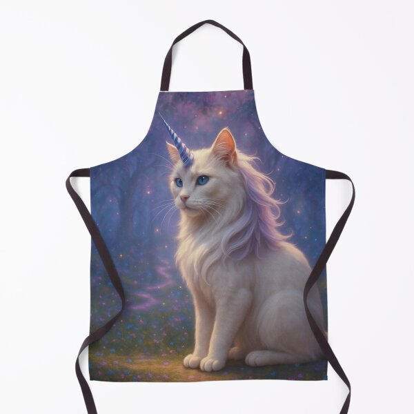 Item preview, Floral Dream Unicorn Cat | Feline Hybrid in a Magical Meadow designed and sold by FantasyHybrids.