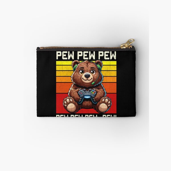 Item preview, Funny Bear Vintage Gamer Videogames Pew Zoo Boys Girls Kids designed and sold by rafaeltto.