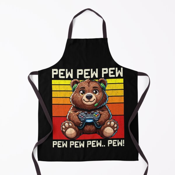 Item preview, Funny Bear Vintage Gamer Videogames Pew Zoo Boys Girls Kids designed and sold by rafaeltto.