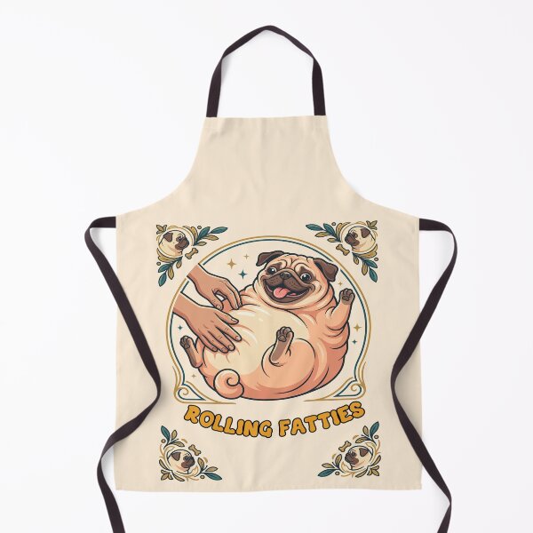 Item preview, Rubbing Pug Belly Rolling Fatties designed and sold by TeeARTHY.