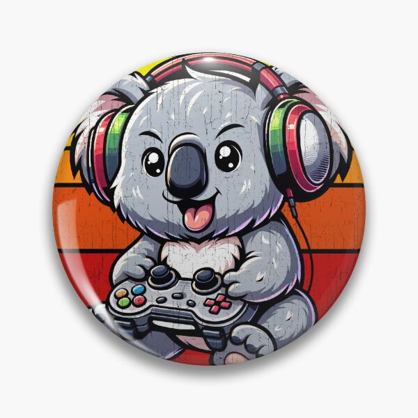 Item preview, Funny Koala Vintage Gamer Videogames Pew Zoo Boys Girls Kids designed and sold by rafaeltto.