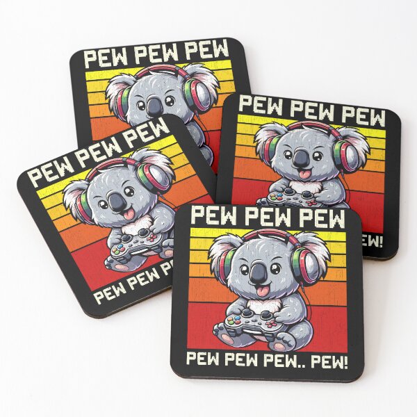 Item preview, Funny Koala Vintage Gamer Videogames Pew Zoo Boys Girls Kids designed and sold by rafaeltto.